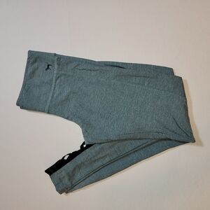 Pink VS Yoga small pants. Green with black sheet on bottom of legs